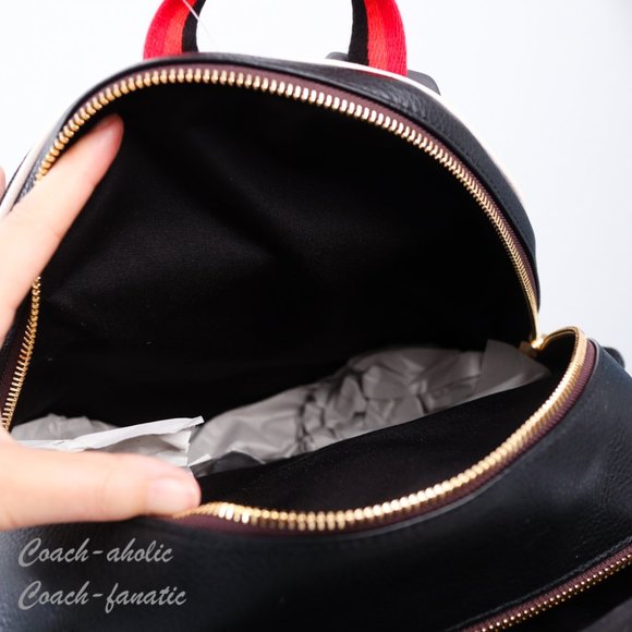 NWT Coach C6987 Court Backpack With Tiger Print in Honey/Black Multi - Picture 12 of 12